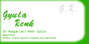 gyula renk business card